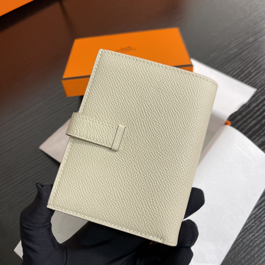 Bearn 短夾 奶昔白 金扣 Epsom皮Epsom皮_3