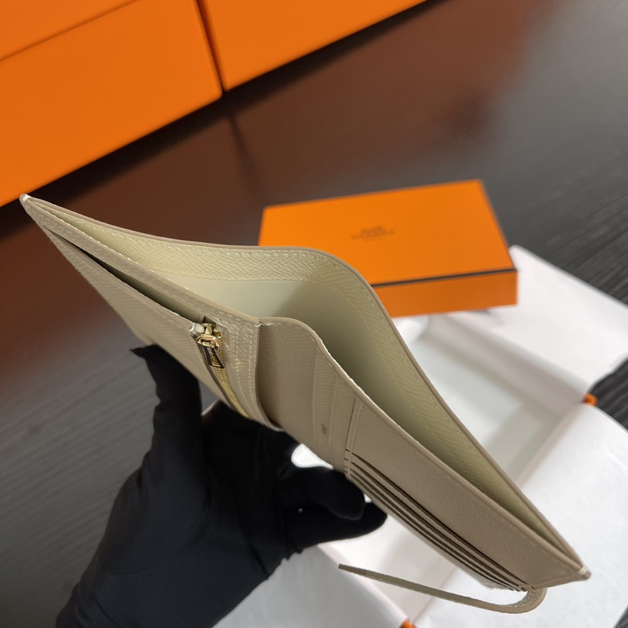 Bearn 短夾 奶昔白 金扣 Epsom皮Epsom皮_6