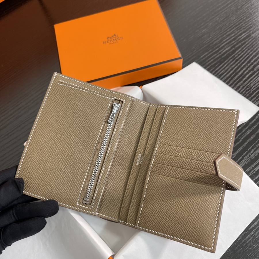 Bearn 短夾 CK18 大象灰 銀扣 Epsom皮Epsom皮_5