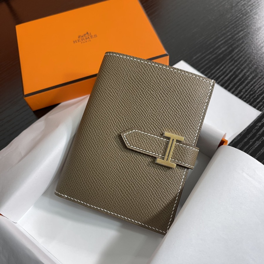 Bearn 短夾 CK18 大象灰 金扣 Epsom皮Epsom皮_1