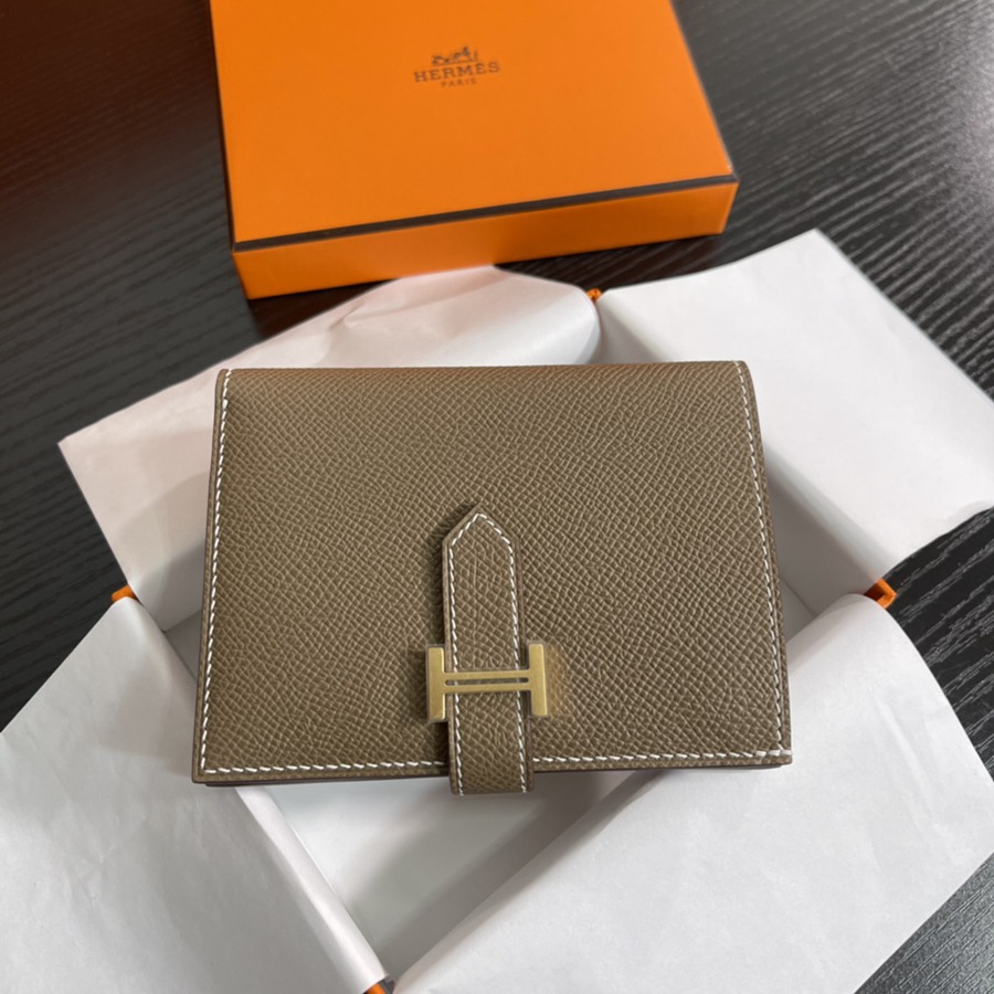 Bearn 短夾 CK18 大象灰 金扣 Epsom皮Epsom皮_3