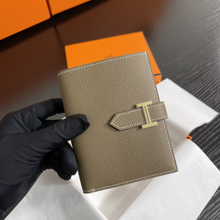 Bearn 短夾 CK18 大象灰 金扣 Epsom皮Epsom皮_4