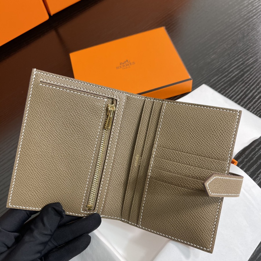 Bearn 短夾 CK18 大象灰 金扣 Epsom皮Epsom皮_5