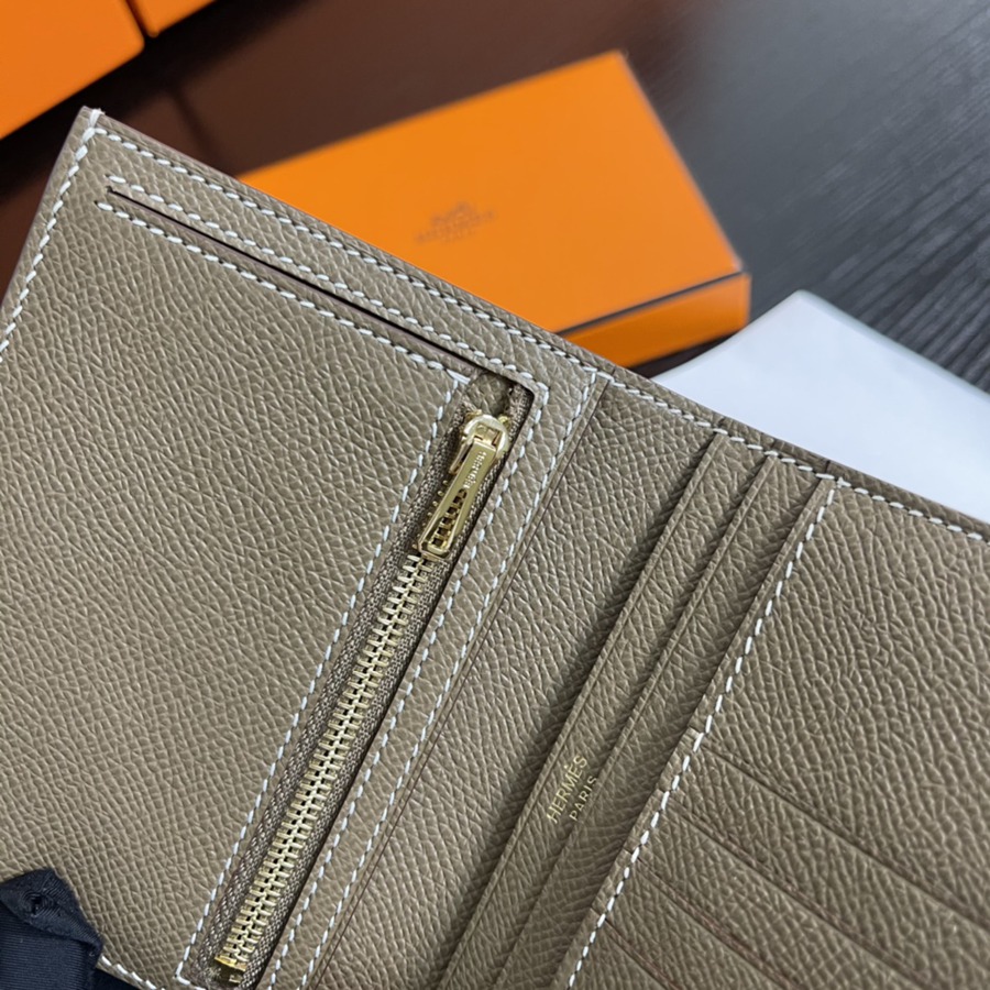 Bearn 短夾 CK18 大象灰 金扣 Epsom皮Epsom皮_6