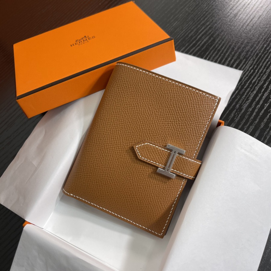 Bearn 短夾 CK37 金棕 銀扣 Epsom皮Epsom皮_1