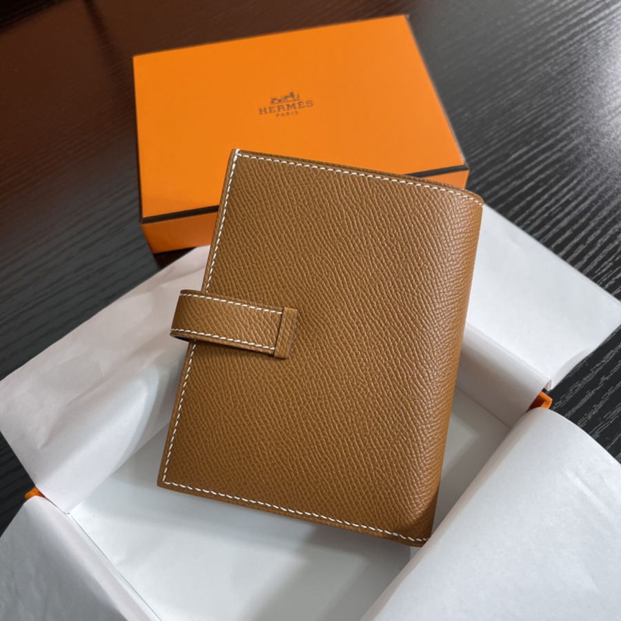 Bearn 短夾 CK37 金棕 銀扣 Epsom皮Epsom皮_2