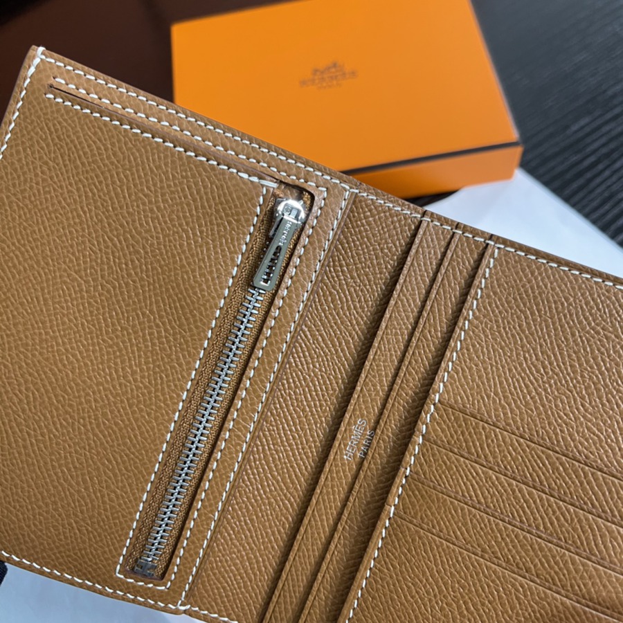 Bearn 短夾 CK37 金棕 銀扣 Epsom皮Epsom皮_5