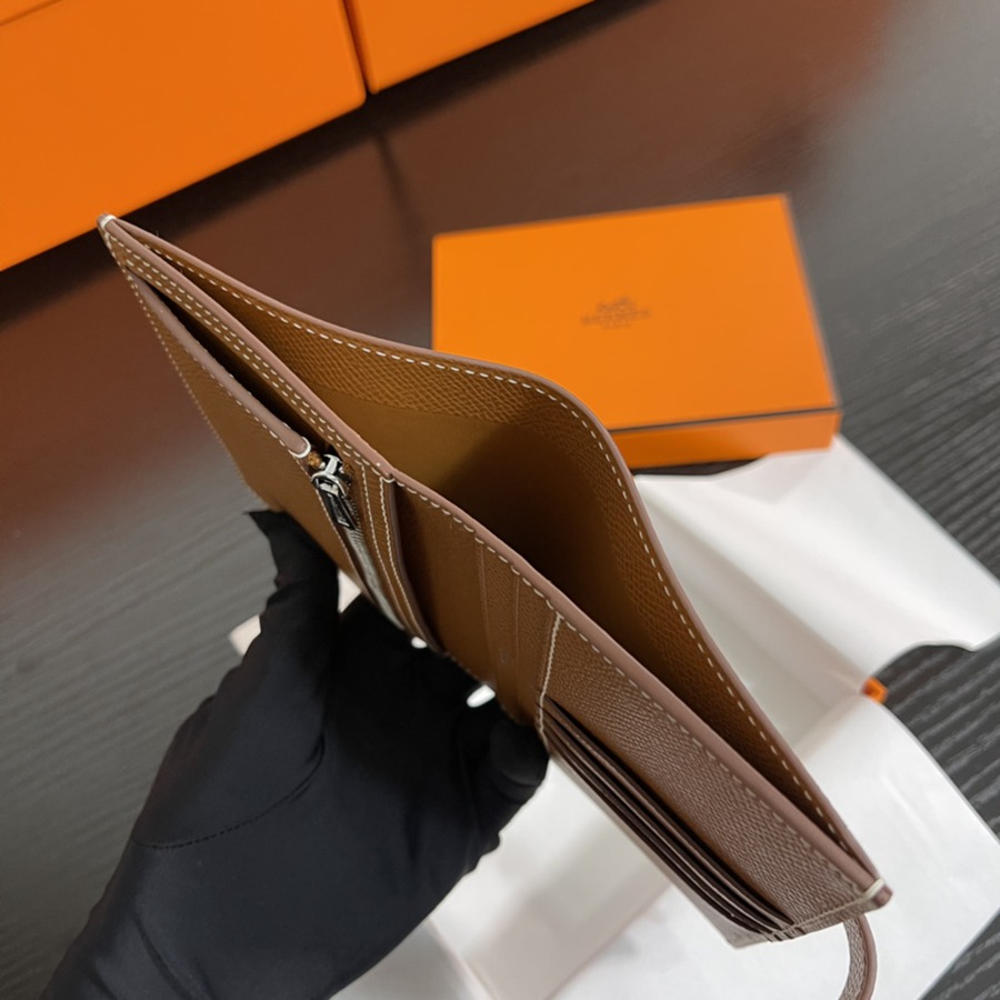 Bearn 短夾 CK37 金棕 銀扣 Epsom皮Epsom皮_6