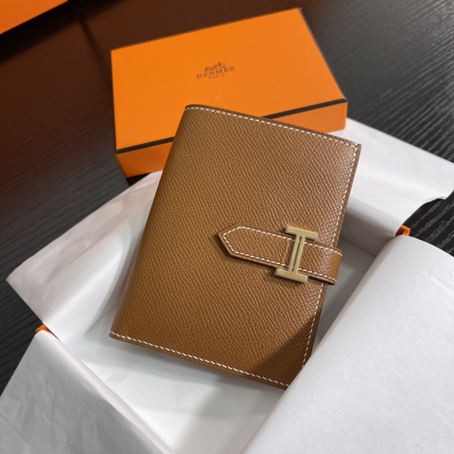 Bearn 短夾 CK37 金棕 金扣 Epsom皮Epsom皮_1