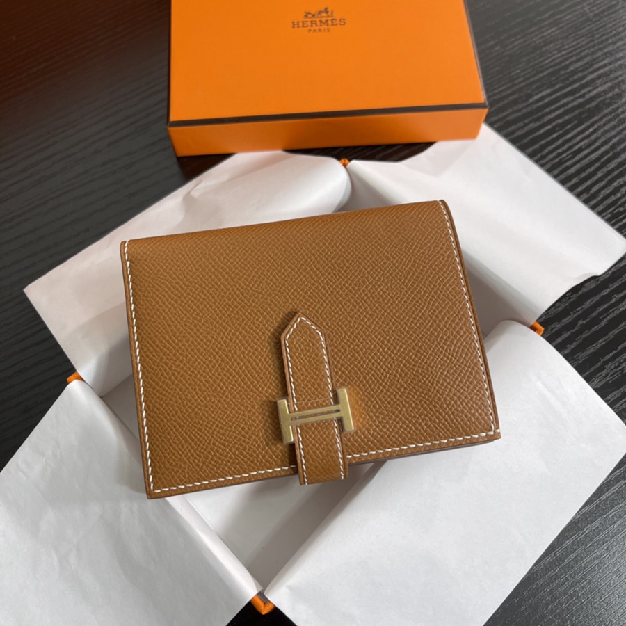 Bearn 短夾 CK37 金棕 金扣 Epsom皮Epsom皮_3