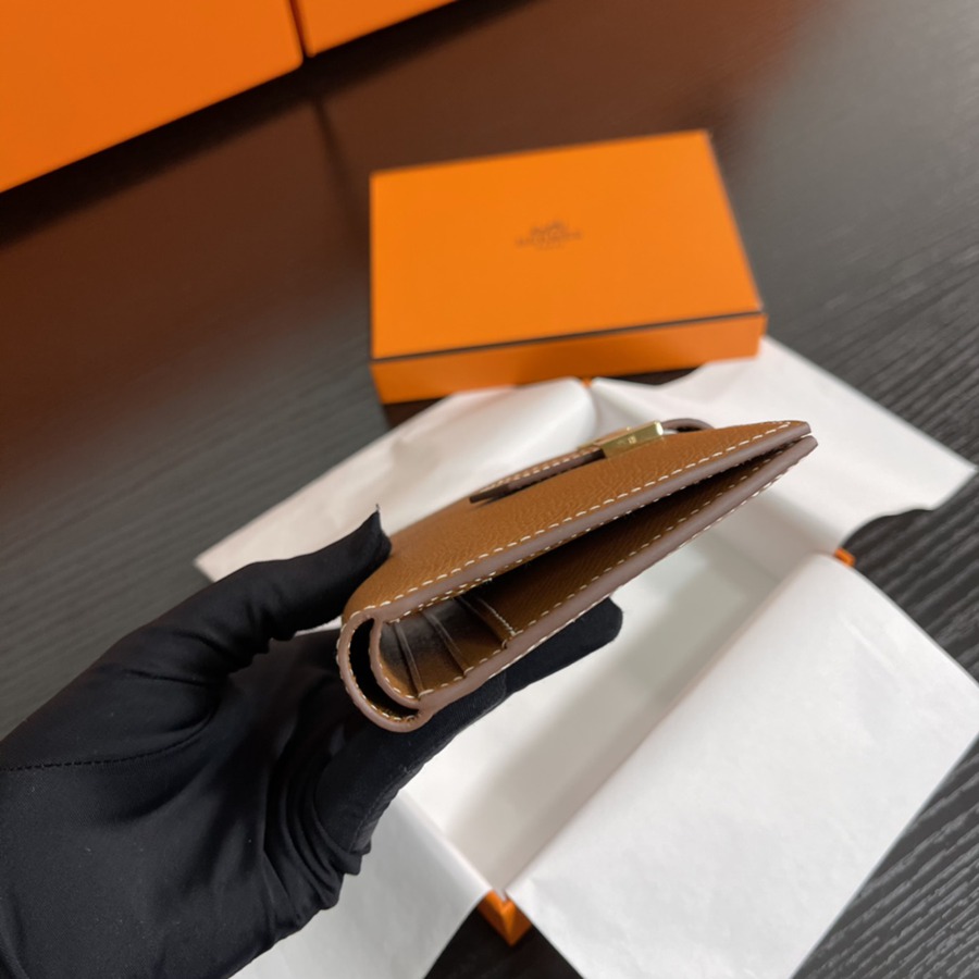 Bearn 短夾 CK37 金棕 金扣 Epsom皮Epsom皮_6