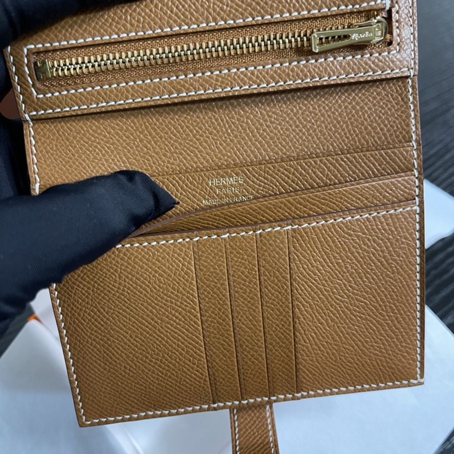 Bearn 短夾 CK37 金棕 金扣 Epsom皮Epsom皮_8