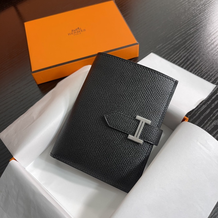 Bearn 短夾 CK89 黑色 銀扣 Epsom皮Epsom皮_1