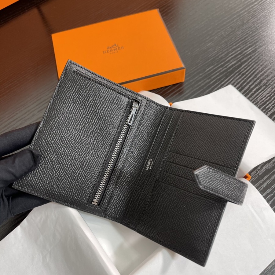 Bearn 短夾 CK89 黑色 銀扣 Epsom皮Epsom皮_5