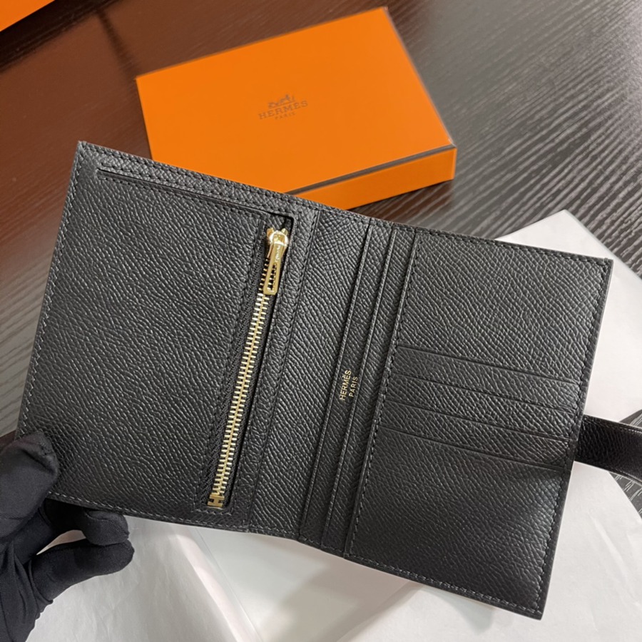 Bearn 短夾 CK89 黑色 金扣 Epsom皮Epsom皮_7