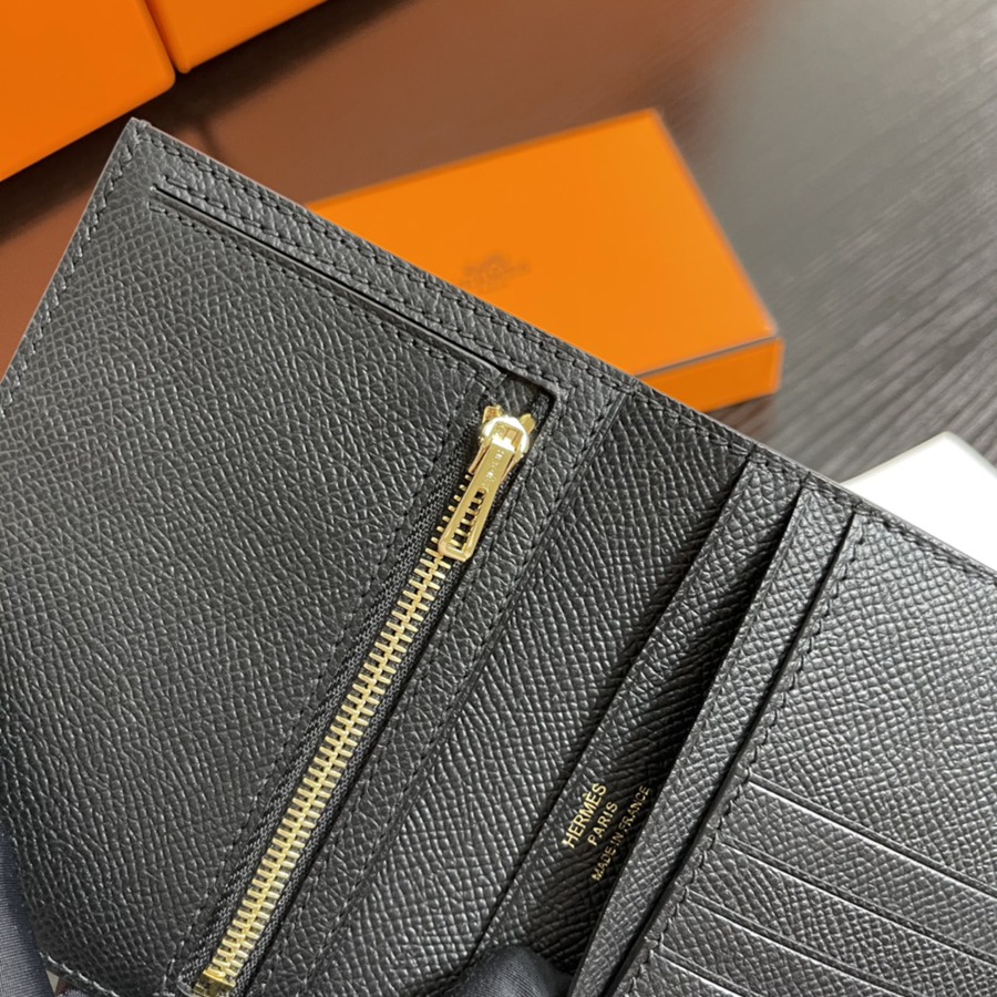 Bearn 短夾 CK89 黑色 金扣 Epsom皮Epsom皮_8