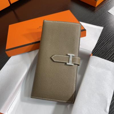 Bearn 長夾 大象灰 銀扣 Epsom皮