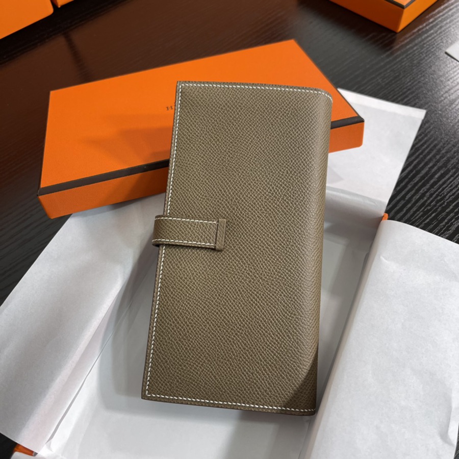 Bearn 長夾 大象灰 銀扣 Epsom皮_2