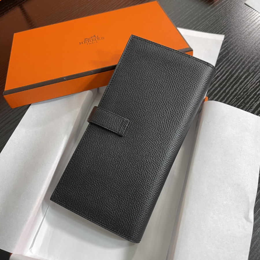 Bearn 長夾 黑色 黑扣 Epsom皮_2