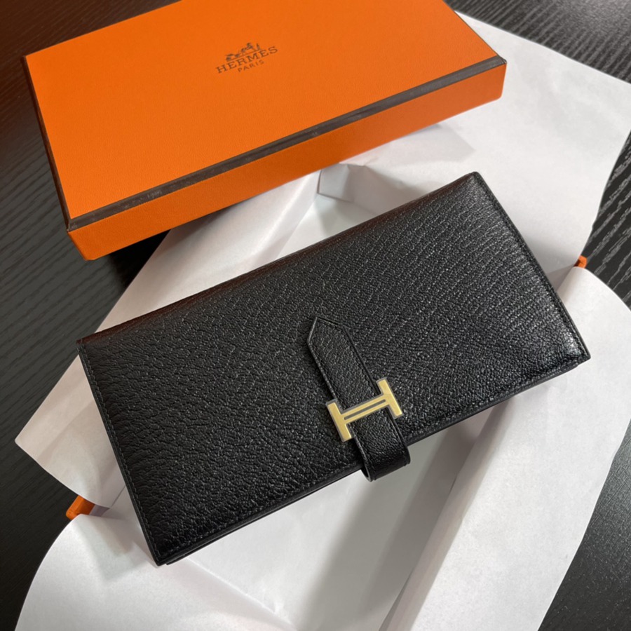 Bearn 長夾 黑色 金扣_3