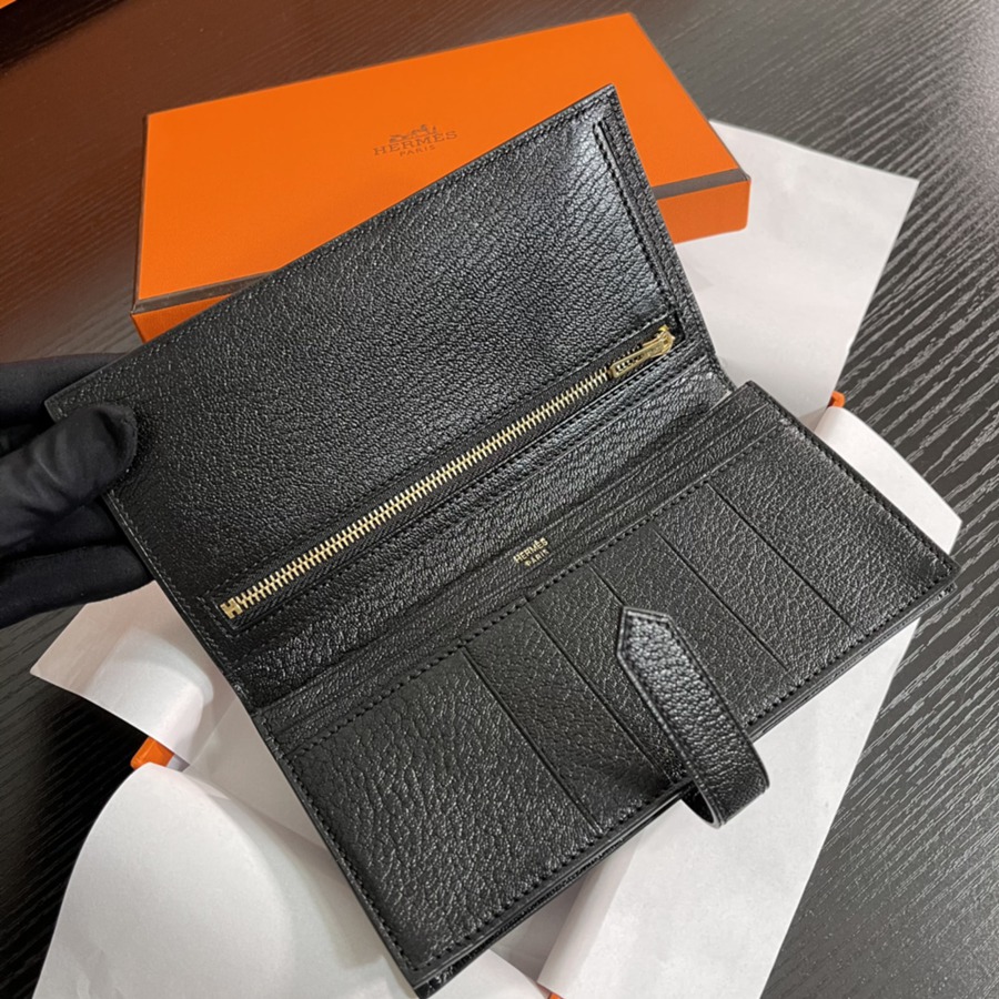 Bearn 長夾 黑色 金扣_5