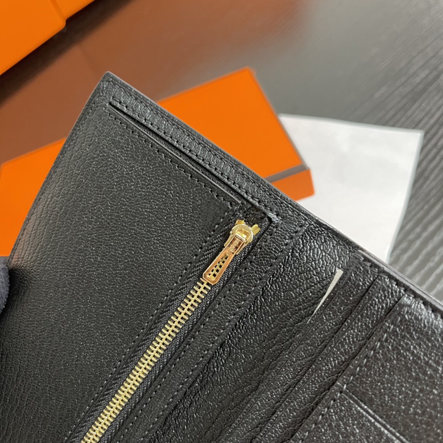 Bearn 長夾 黑色 金扣_6