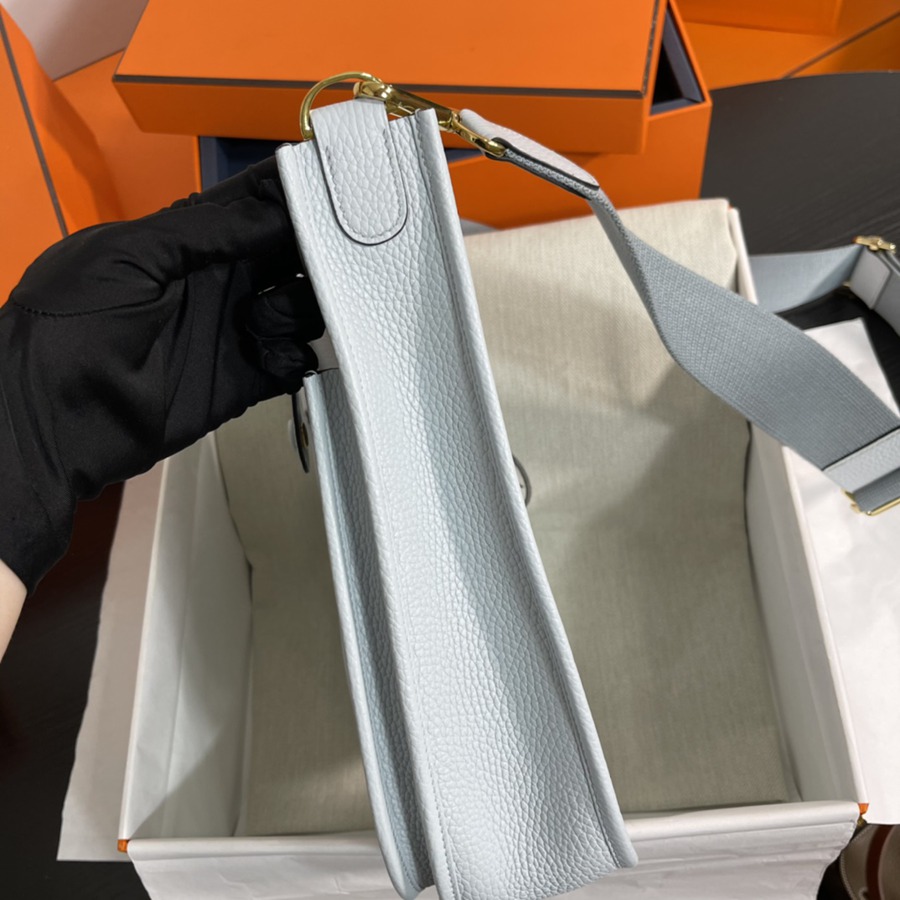 Evelyn 29CM Clemence TC皮 聖杯藍 金扣_7