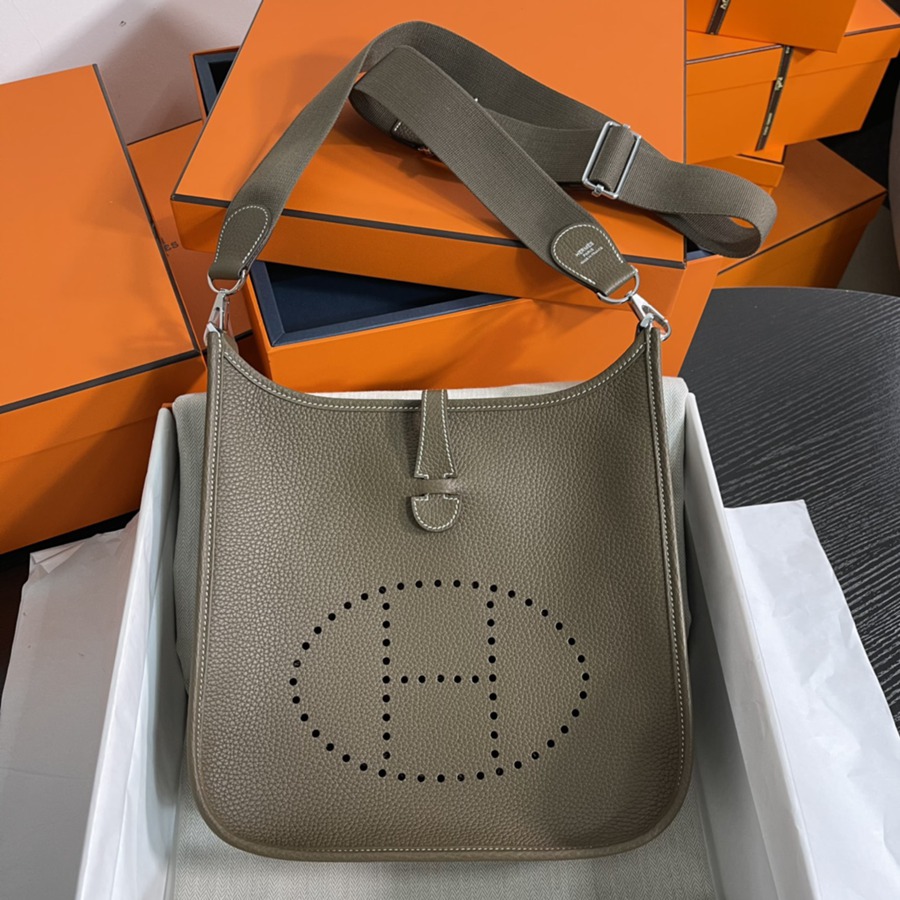 Evelyn 29CM Clemence TC皮 大象灰 銀扣_1