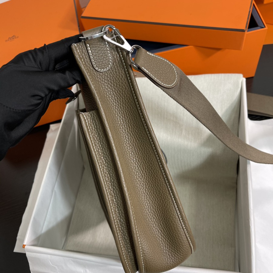 Evelyn 29CM Clemence TC皮 大象灰 銀扣_7