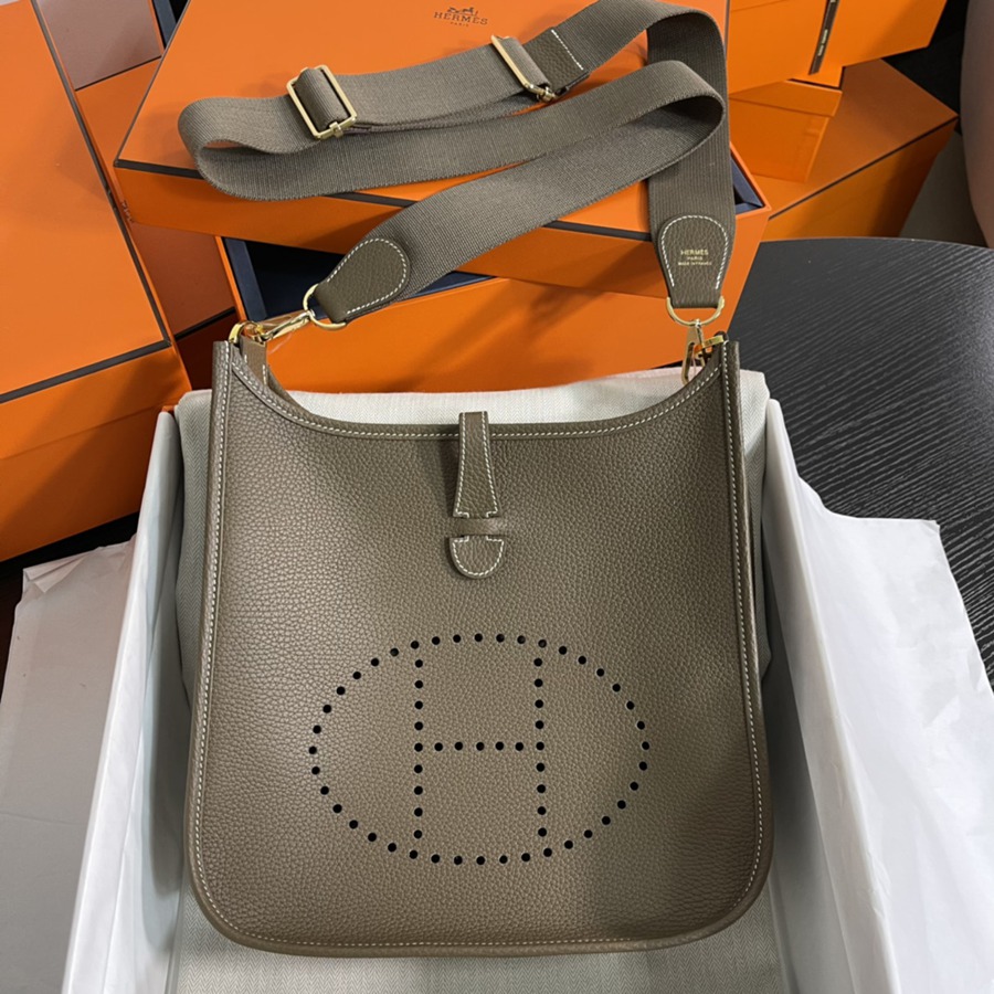 Evelyn 29CM Clemence TC皮 大象灰 金扣_1