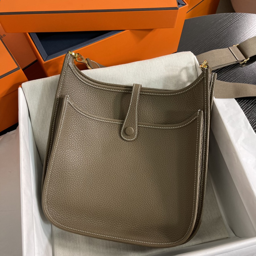 Evelyn 29CM Clemence TC皮 大象灰 金扣_5