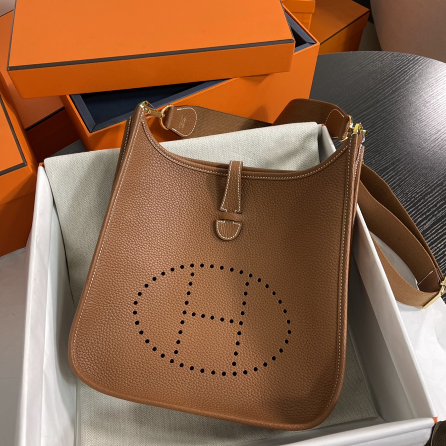 Evelyn 29CM Clemence TC皮 金棕 金扣_2