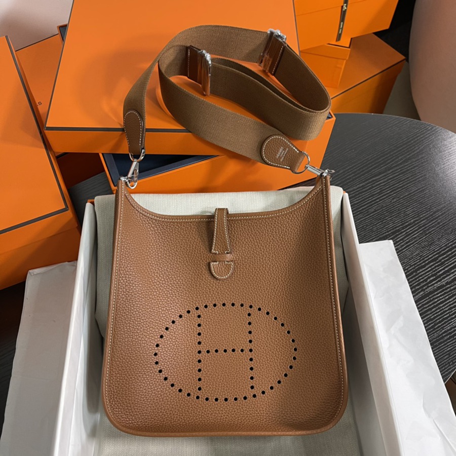 Evelyn 29CM Clemence TC皮 金棕 銀扣_1