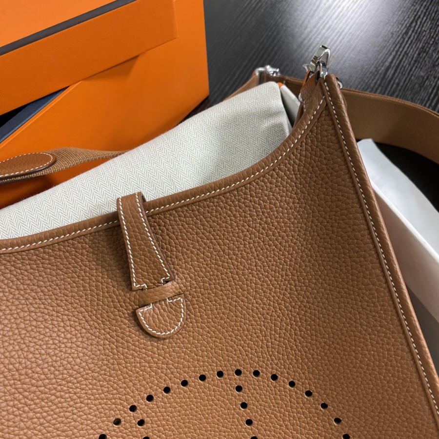 Evelyn 29CM Clemence TC皮 金棕 銀扣_3