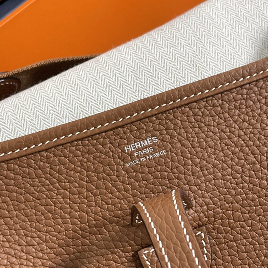 Evelyn 29CM Clemence TC皮 金棕 銀扣_4