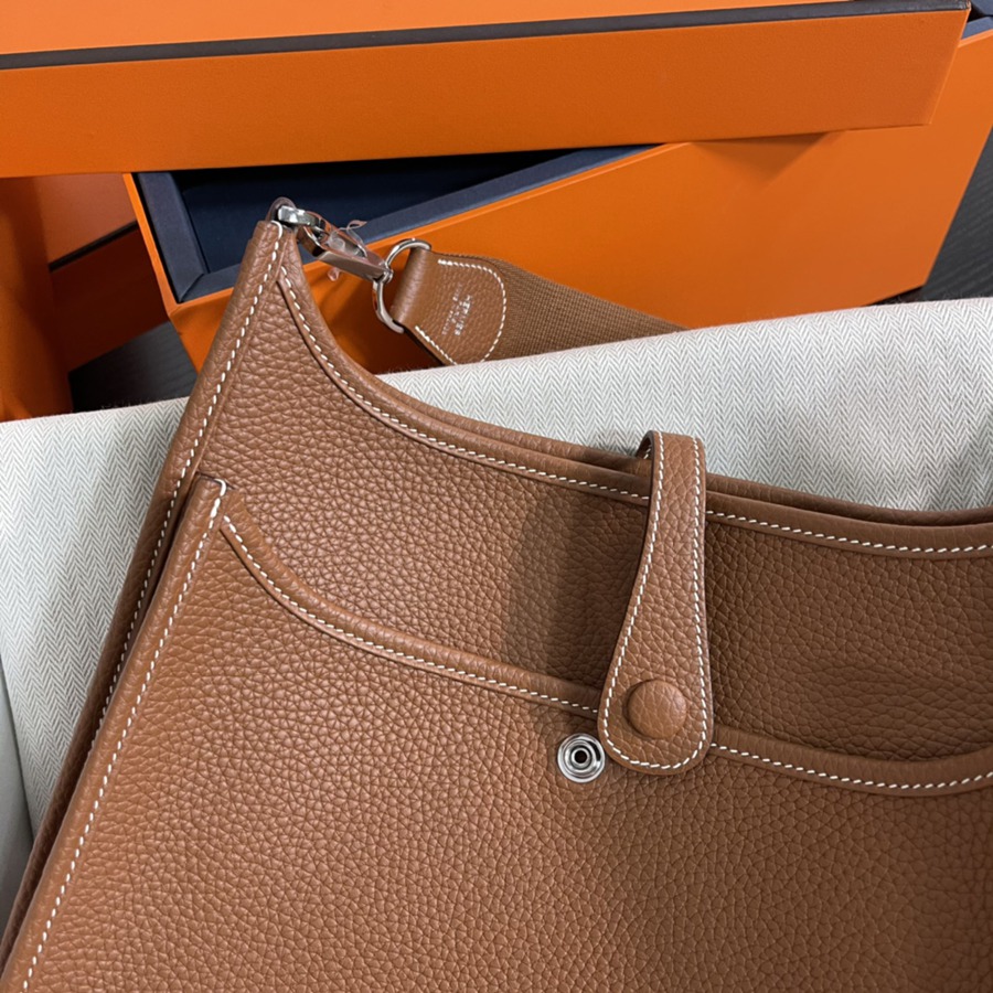 Evelyn 29CM Clemence TC皮 金棕 銀扣_5