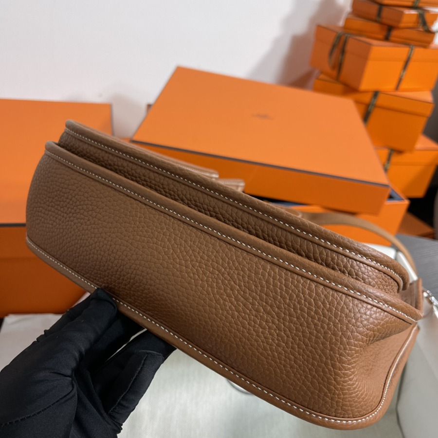 Evelyn 29CM Clemence TC皮 金棕 銀扣_7