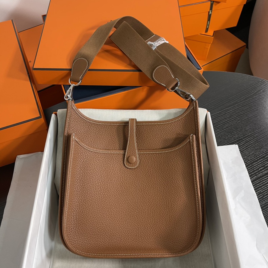 Evelyn 29CM Clemence TC皮 金棕 銀扣_9