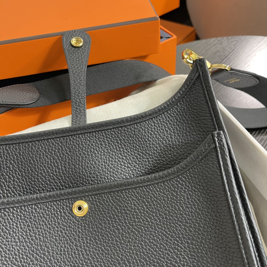 Evelyn 29CM Clemence TC皮 黑色 金扣_5