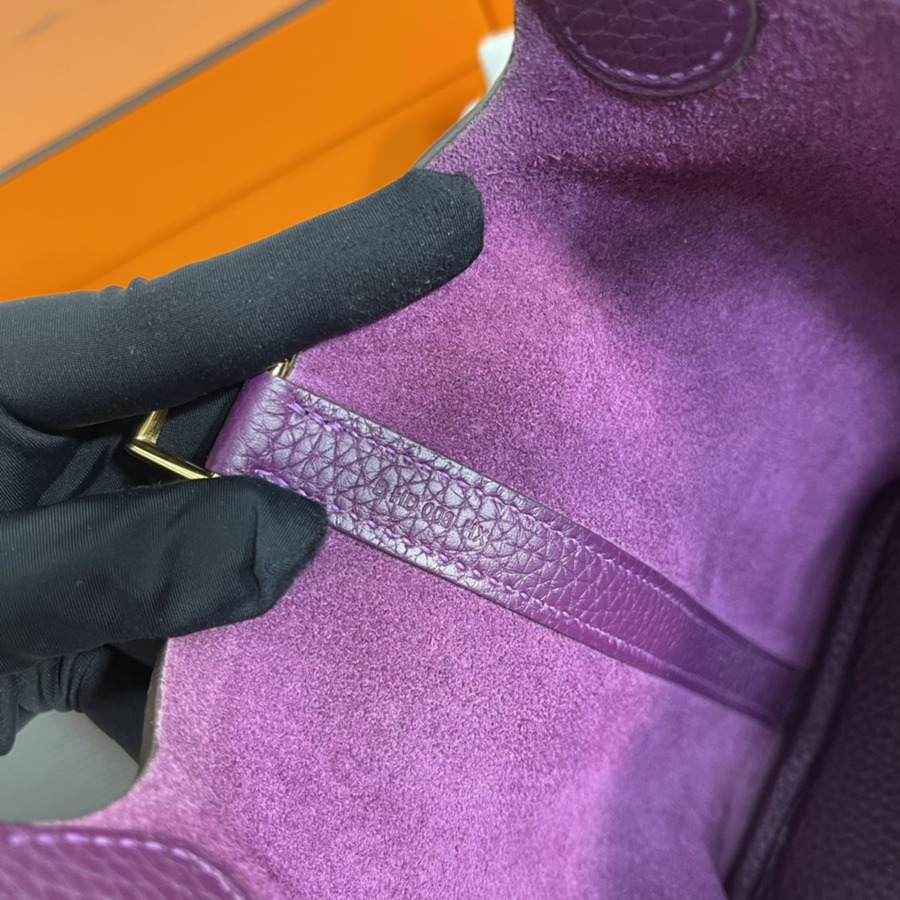 菜籃子Picotin 18 海葵紫金扣 TC皮_8