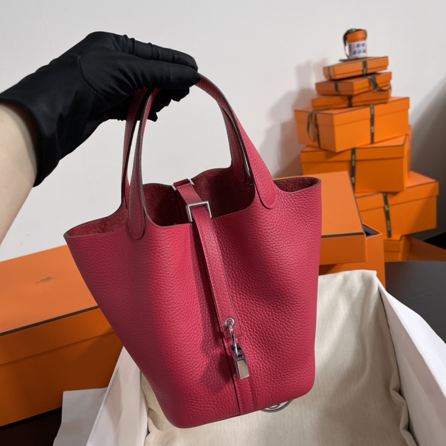 菜籃子Picotin 18 極致粉銀扣 TC皮_1