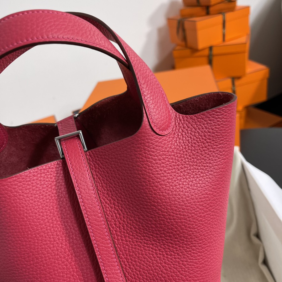 菜籃子Picotin 18 極致粉銀扣 TC皮_3