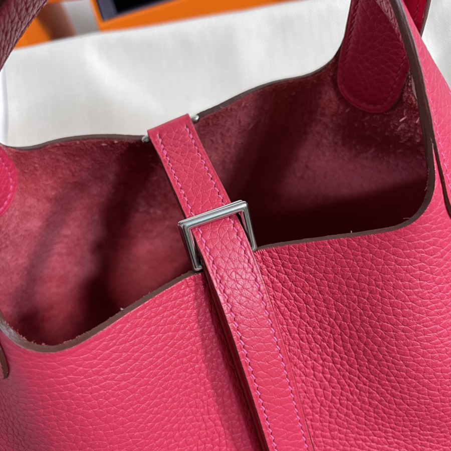 菜籃子Picotin 18 極致粉銀扣 TC皮_6