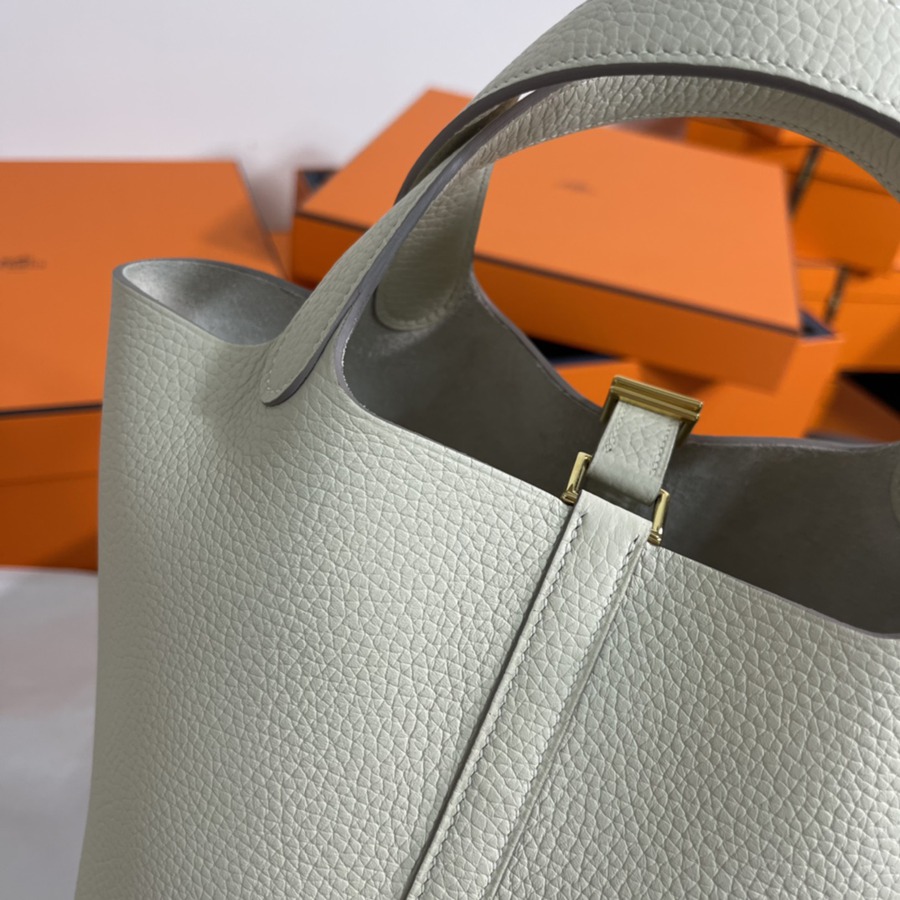 菜籃子Picotin 18 奶昔白金扣 TC皮_5