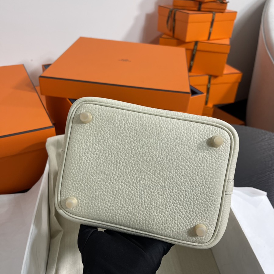 菜籃子Picotin 18 奶昔白金扣 TC皮_8