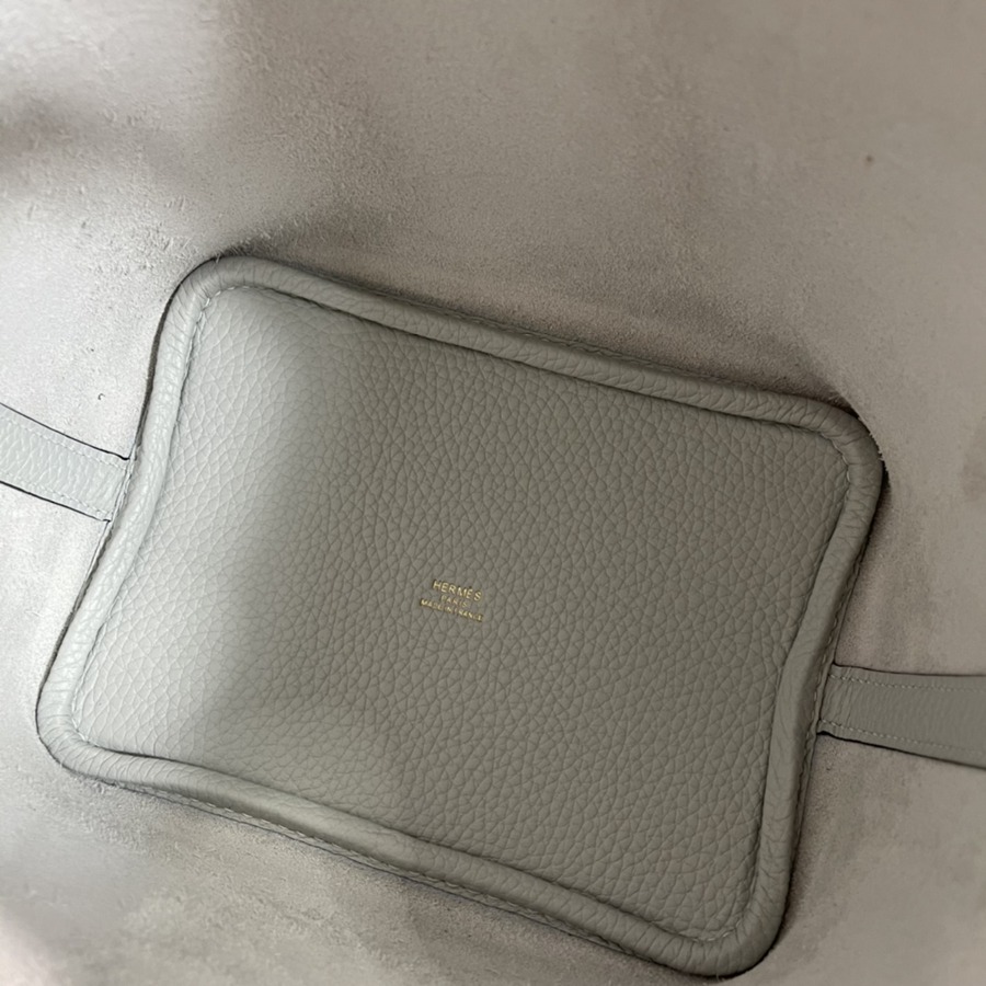 菜籃子Picotin 18 霧疆藍金扣 TC皮_7