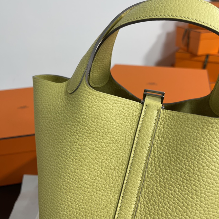 菜籃子Picotin 18 小雞黃銀扣 TC皮_5