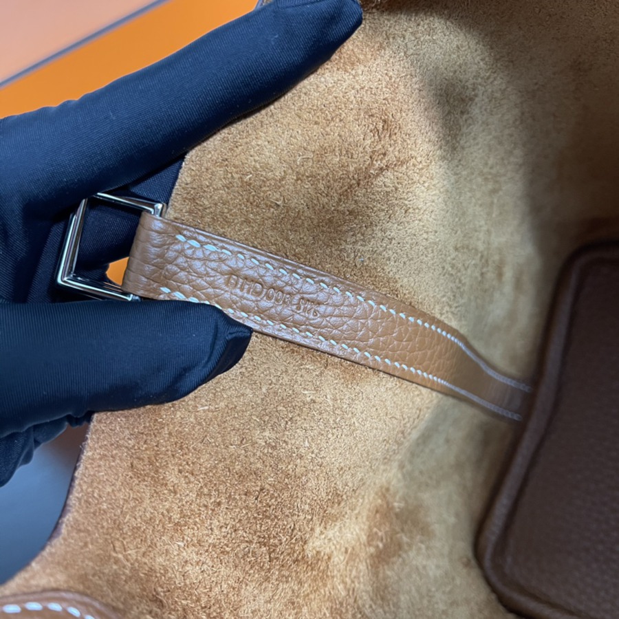 菜籃子Picotin 18 金棕銀扣 TC皮_7