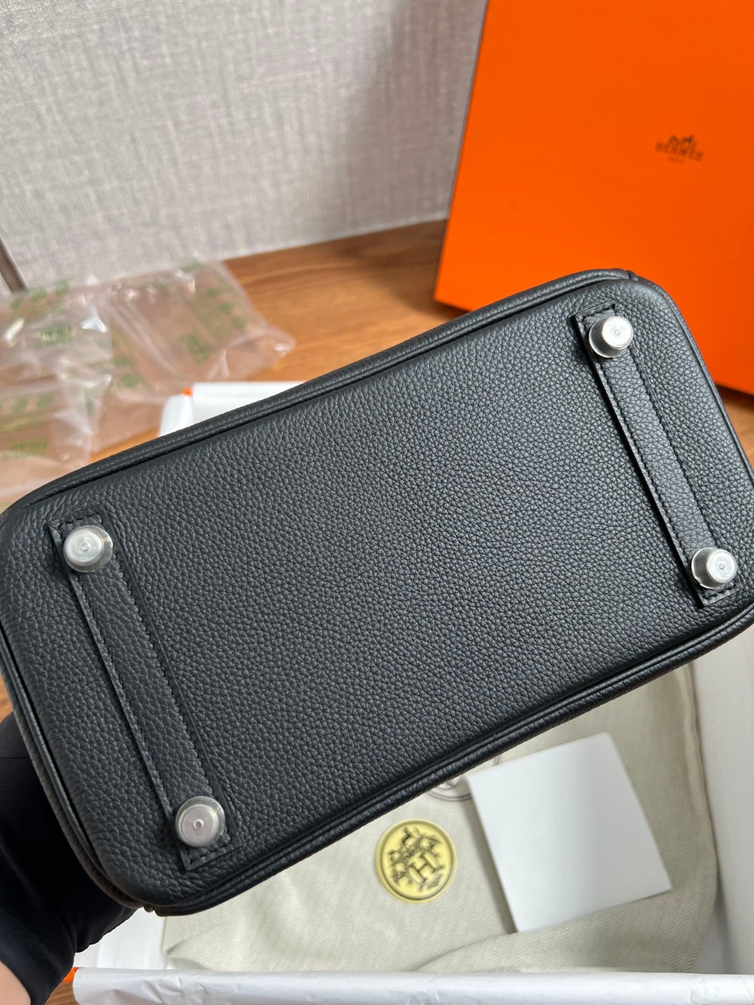 Birkin25 黑色金扣_5