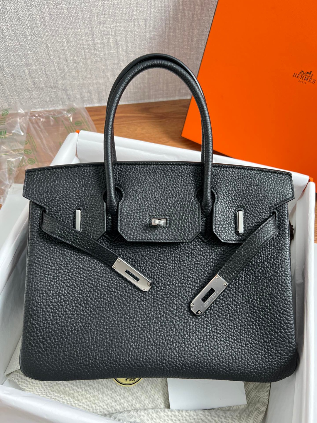 Birkin30 黑色銀扣_2